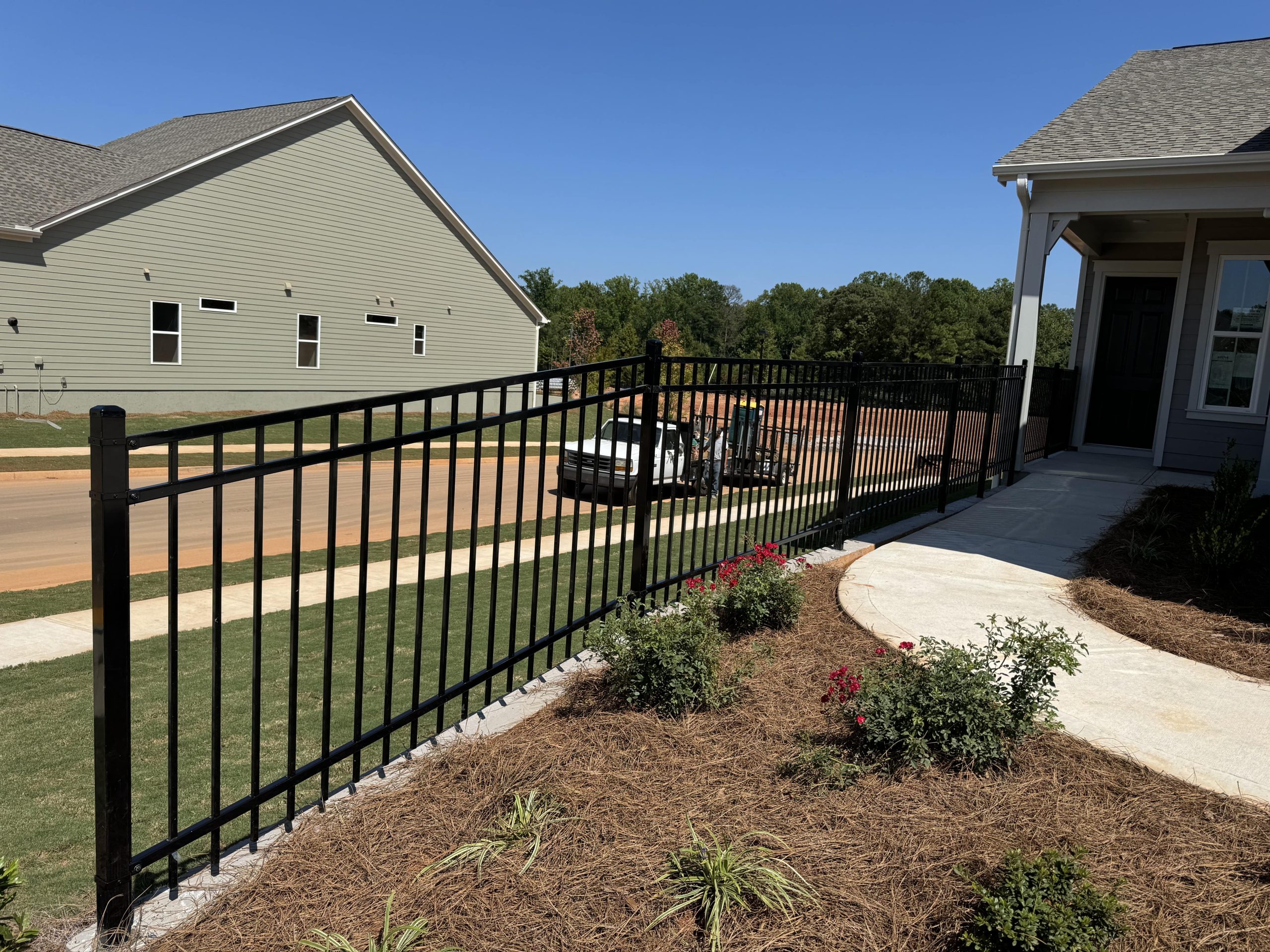 Residential Aluminum Fence Atlanta Residential aluminum fence around an Atlanta backyard