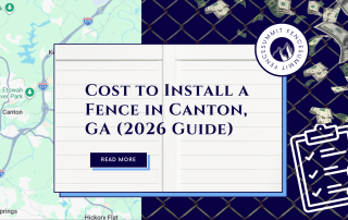 Cost to Install a Fence in Canton, GA summit fence blog post