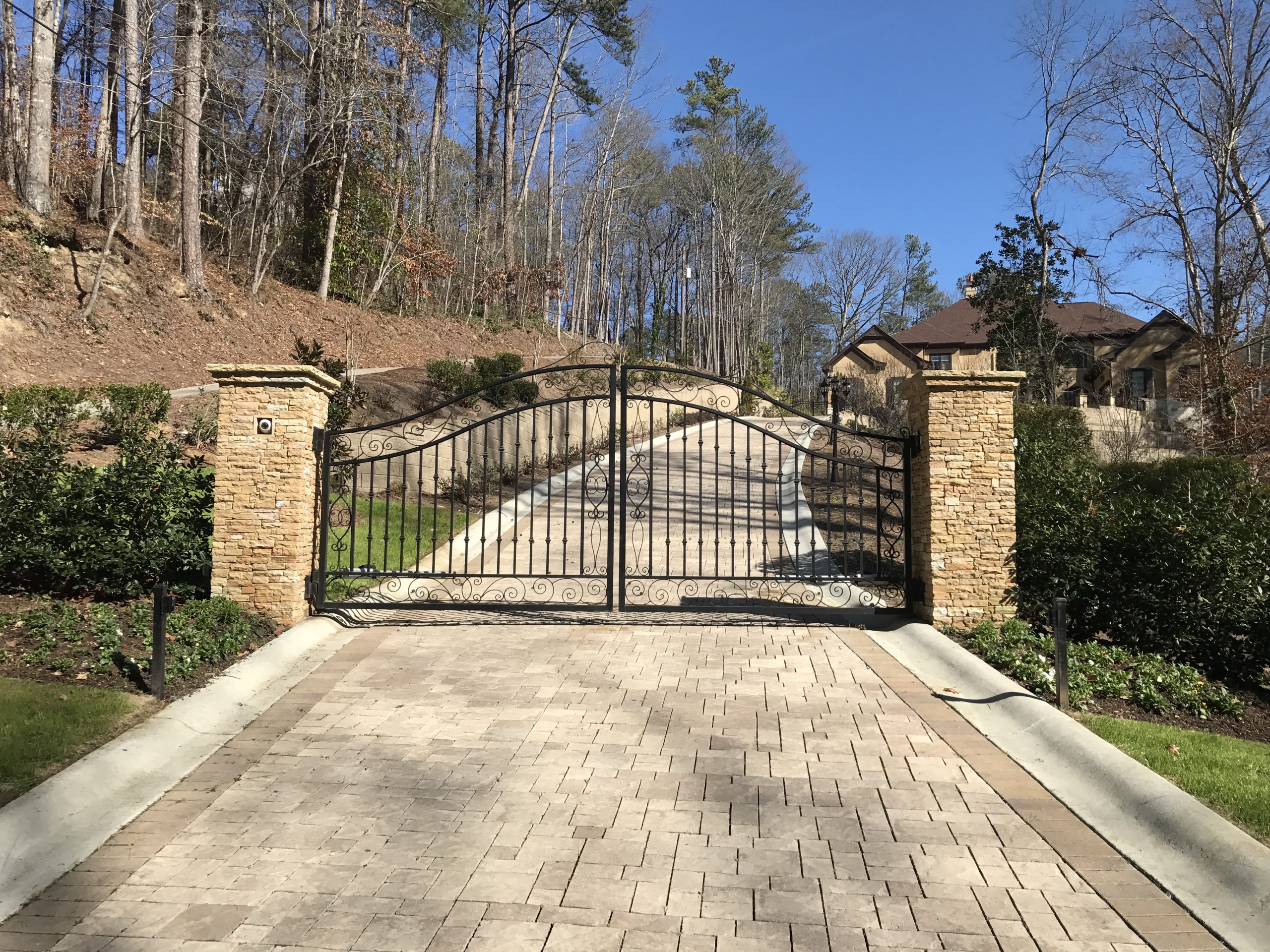Custom double gate – scroll edges Canton