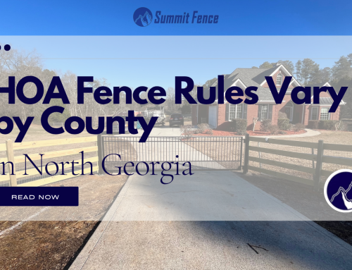 HOA Fence Rules Vary by County in North Georgia